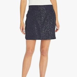 ORVIS Black Rose Embossed Print Active Hiking Outdoor Commute Travel Skort Sz XL